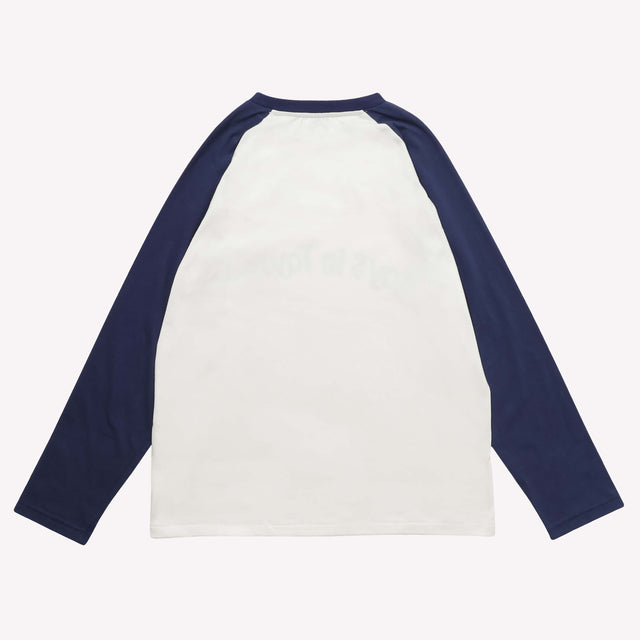 OG LOGO RAGLAN TEE - Navy