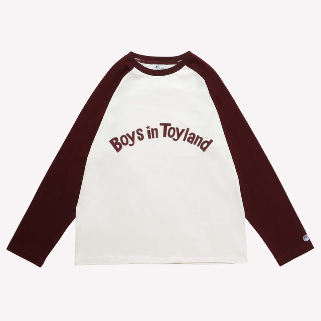 OG LOGO RAGLAN TEE - Bordeaux