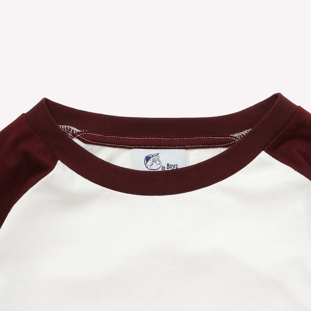 OG LOGO RAGLAN TEE - Bordeaux