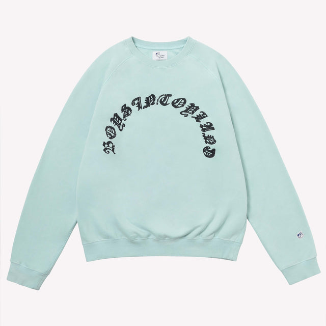 GRAPHIC RAGLAN SWEAT - BLUE