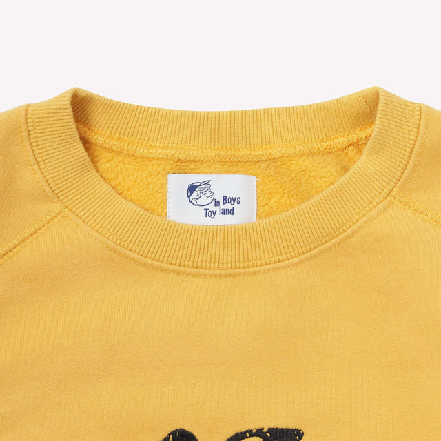 GRAPHIC RAGLAN SWEAT - Yellow