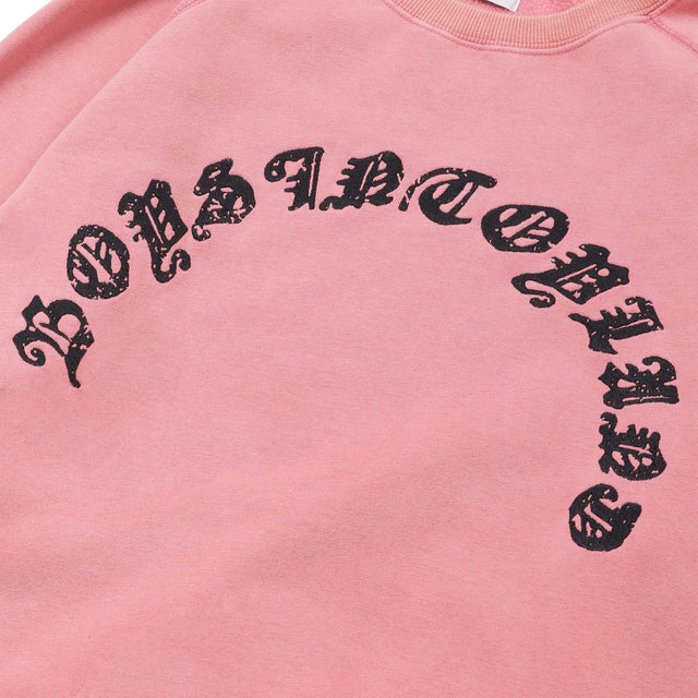 GRAPHIC RAGLAN SWEAT - PINK