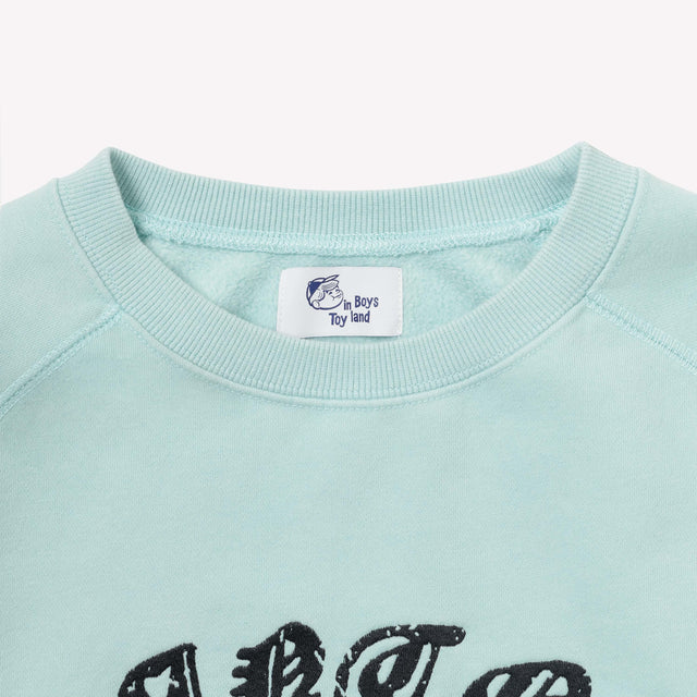 GRAPHIC RAGLAN SWEAT - BLUE