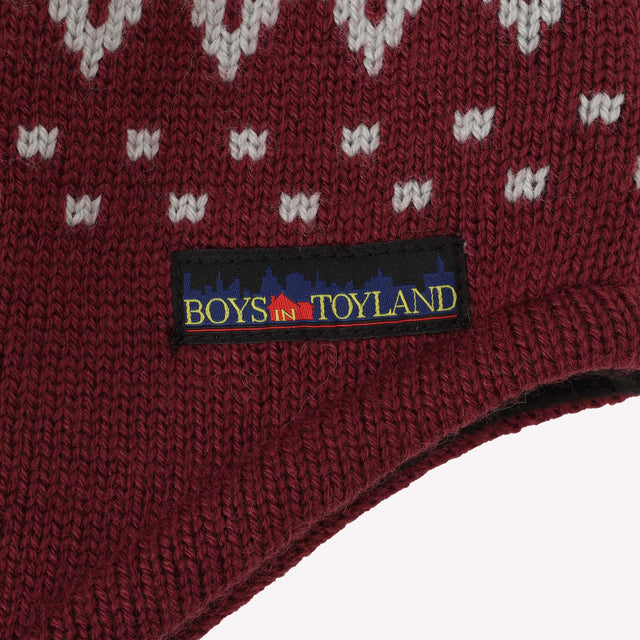 CITY LOGO KNIT FLEECE BEANIE - BRDOEAUX