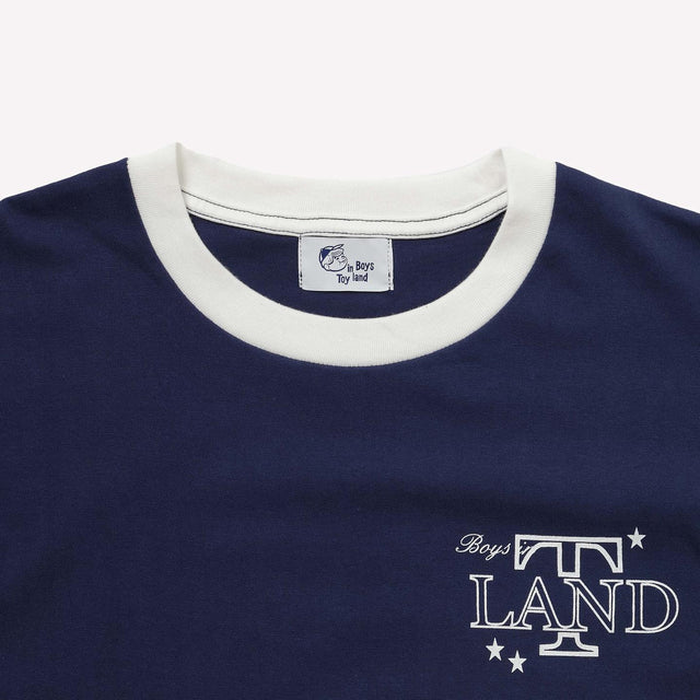 T-LAND RINGER TEE - NAVY