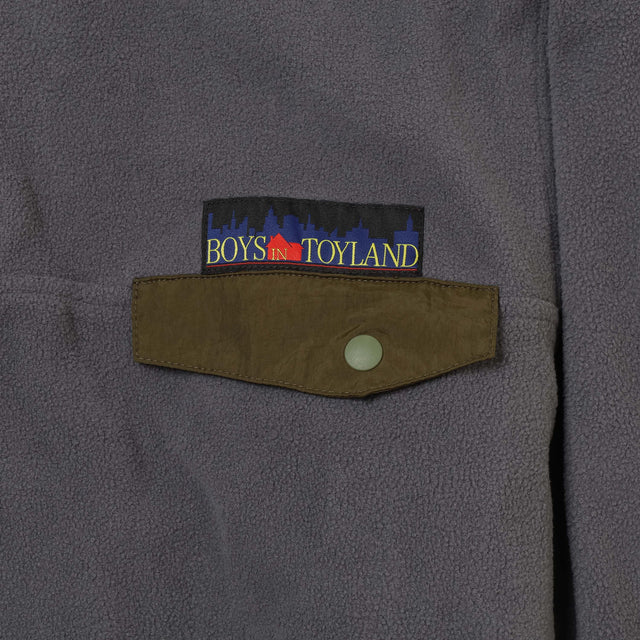 CITY LOGO REVERSIBLE FLEECE - GRAY