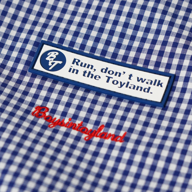 BIT RUBBER GINGHAM  TOTE BAG