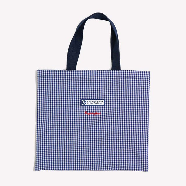 BIT RUBBER GINGHAM  TOTE BAG